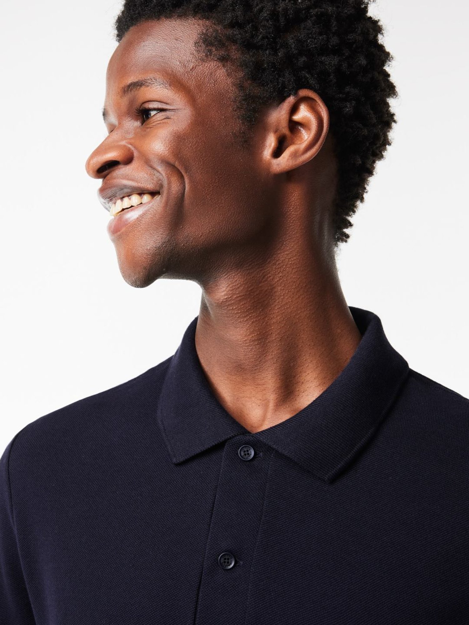 Lacoste Navy Cotton Regular Fit Polo T-Shirt