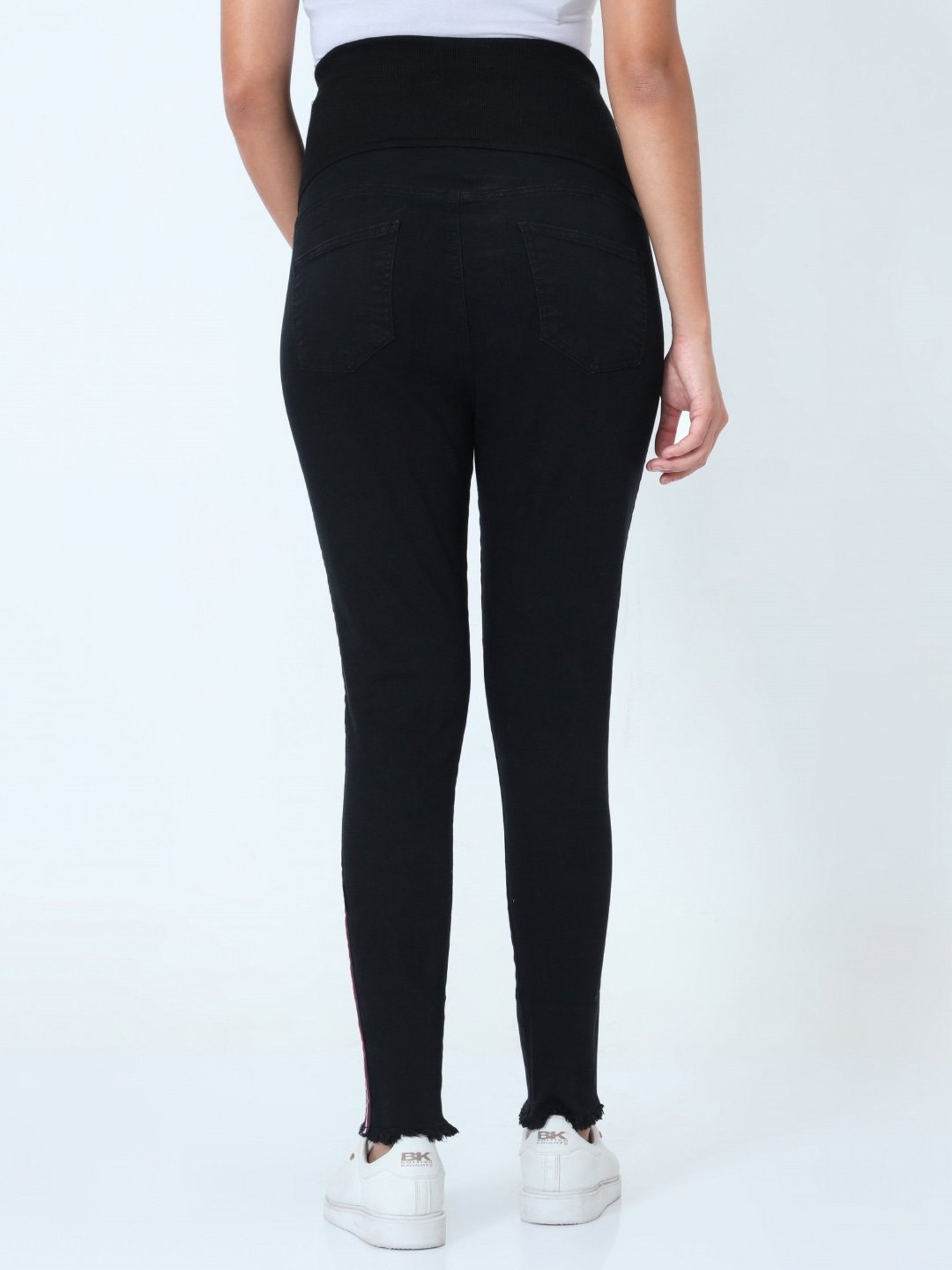The Mom Store Black Relaxed Fit Jeans