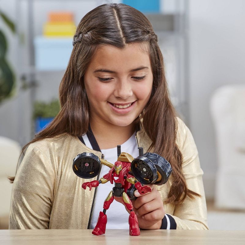 Marvel Bend and Flex, Flex Rider Iron Man and 2-In-1 Motorcycle