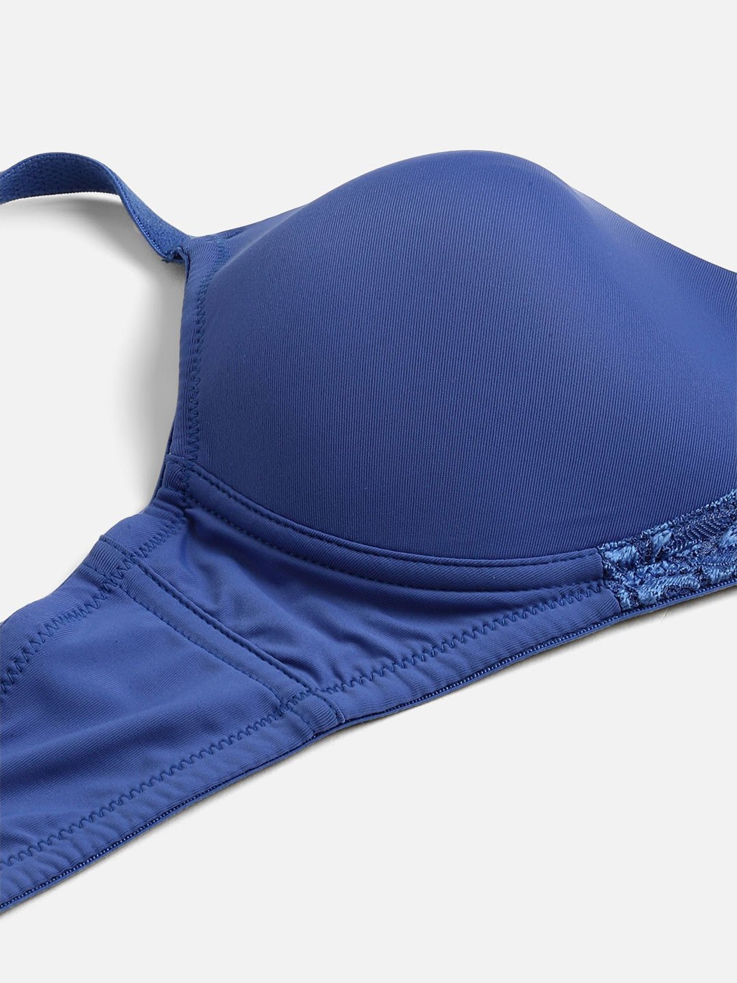 Leading Lady Blue Full Coverage T-Shirt Bra