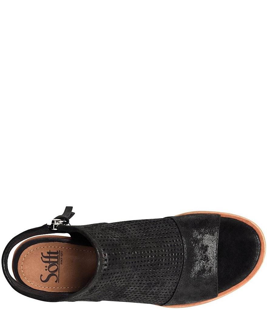 Sofft Coraline Metallic Suede Sandals