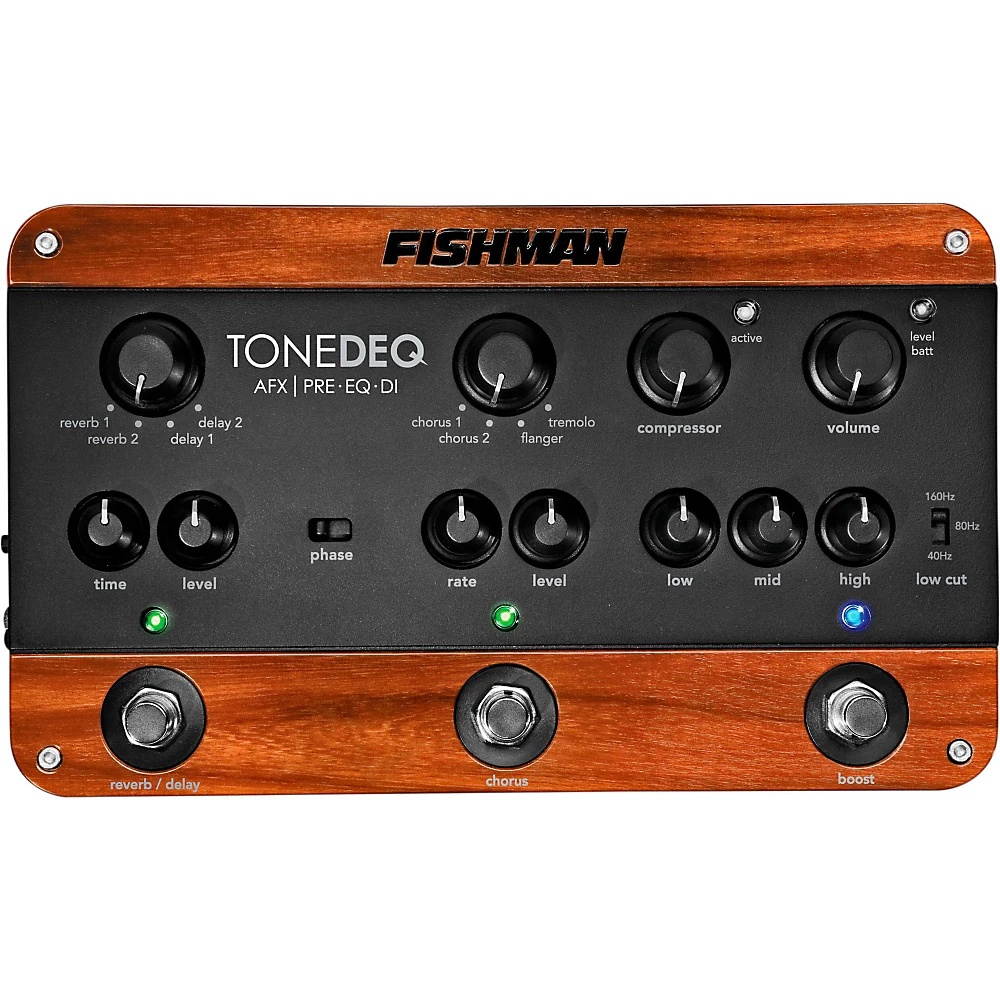 Fishman ToneDEQ Acoustic Guitar Preamp / EQ / DI pedal
