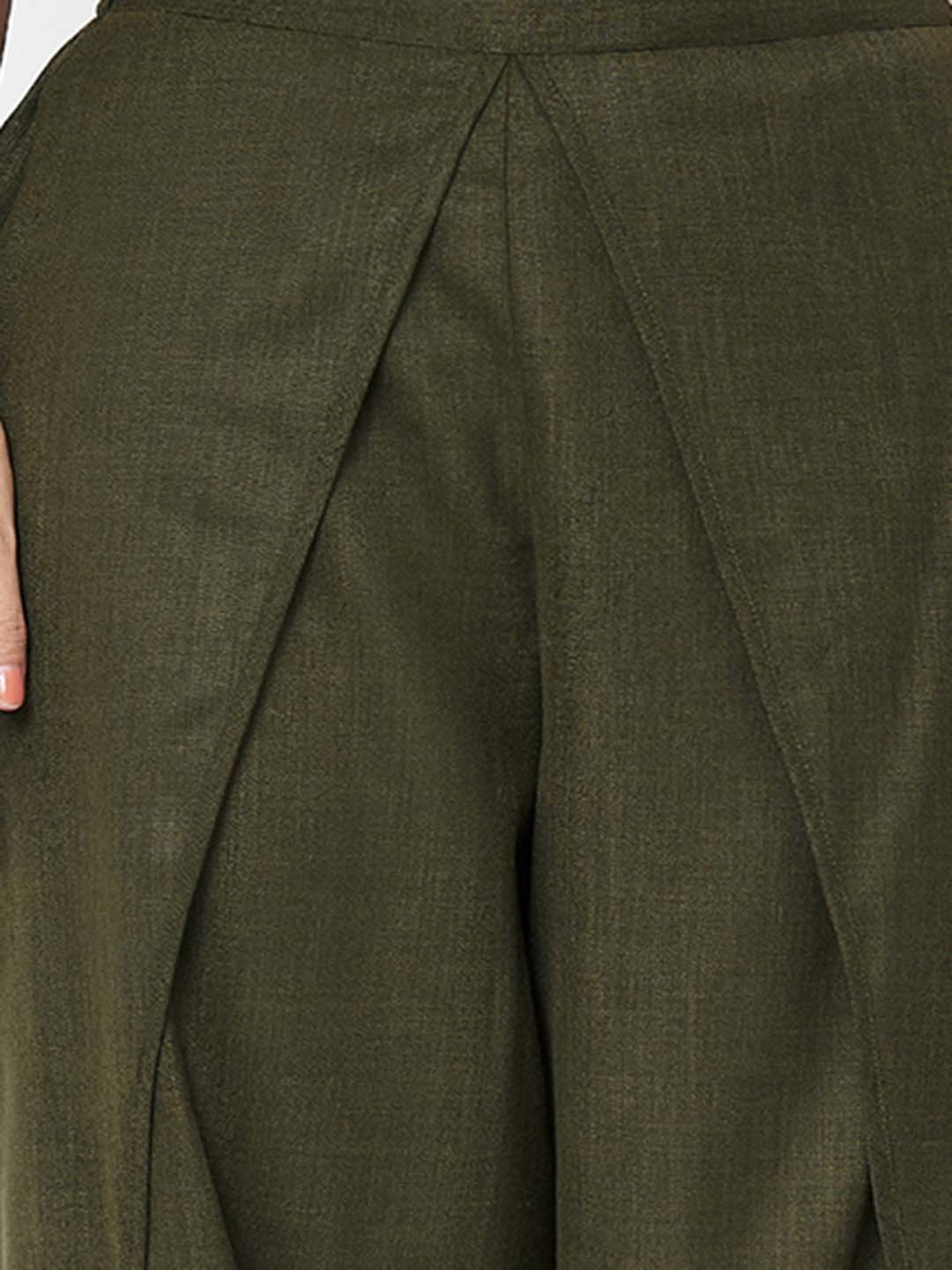 9rasa Olive Shirt & Dhoti Set