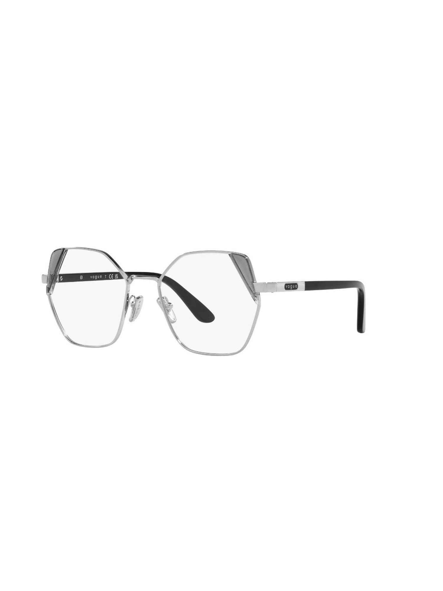 Vogue Eyewear Silver Irregular Eye Frames for Women