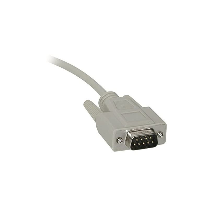 25212 DB9 M/F Serial RS232 Extension Cable, Beige (1 Feet, 0.30 Meters)