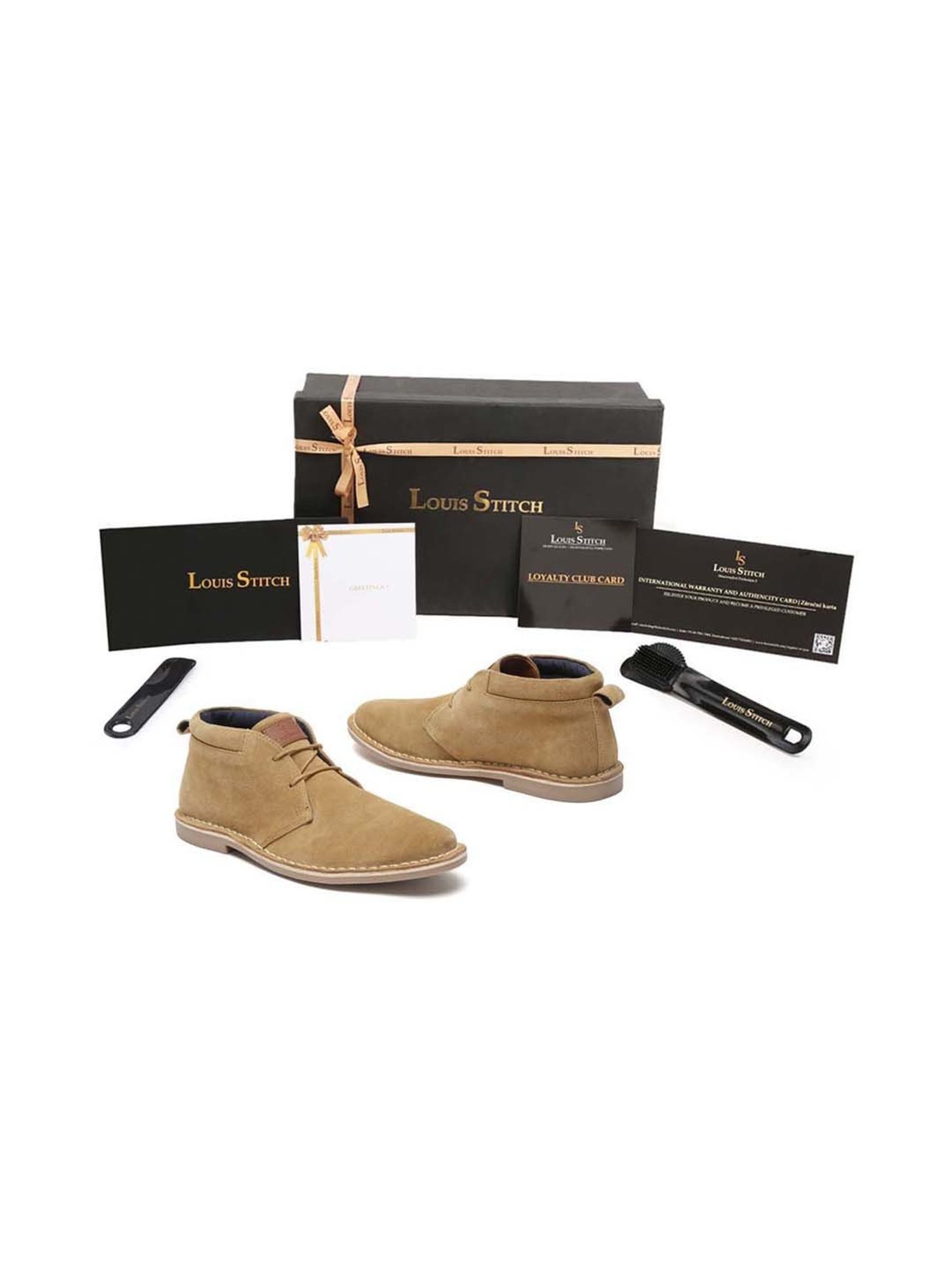 Louis Stitch Men's Cream Chukka Boots