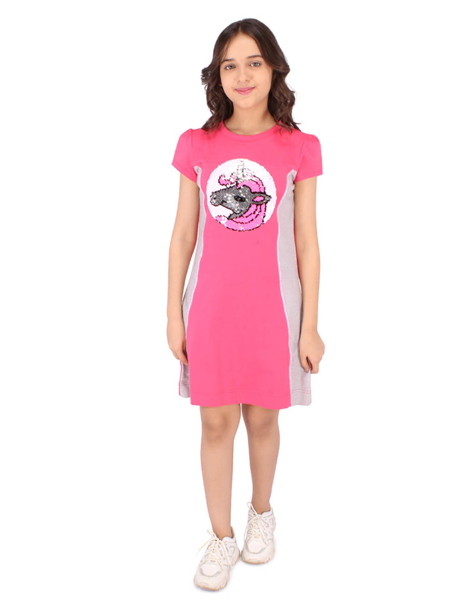 Cutecumber Kids Pink Embellished Dress