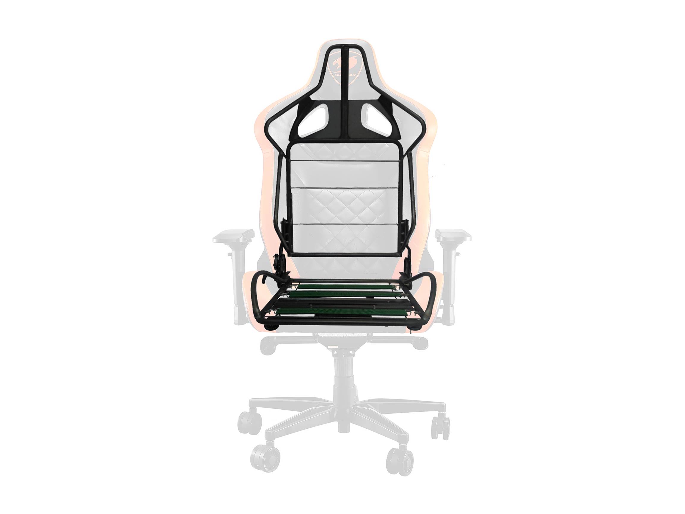 Cougar Armor Titan (Orange) Ultimate Gaming Chair with Premium Breathable PVC Leather, 352.0 lbs. Support, 170 Degree Reclining