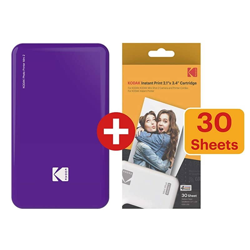 All-New Mini 3 Square Instagram Size Bluetooth Portable Photo Printer with 4PASS Technology - White