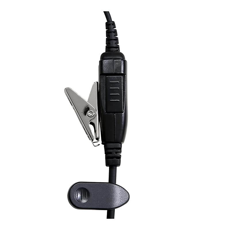 Arrowmax AEH3000M9 Walkie Talkie Two Way Radio Black Headset Earpiece Mic for Motorola D93441 DP4400EX DGP8550EX