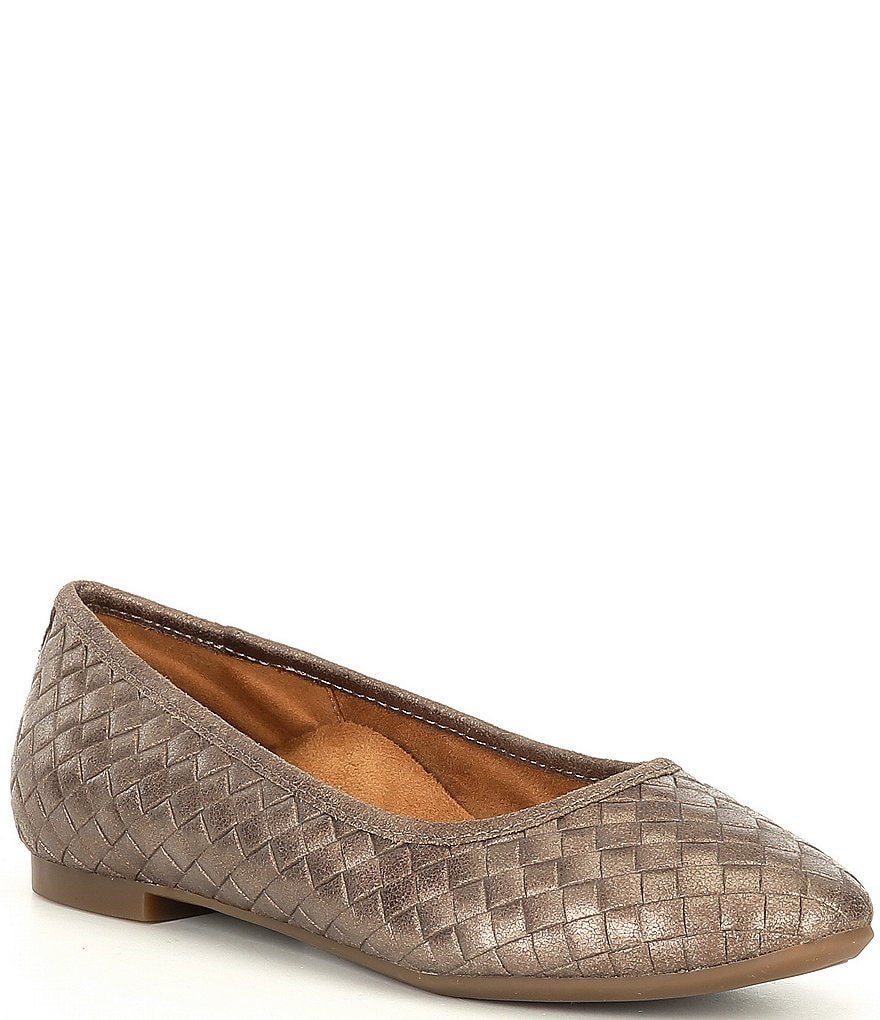 Jack Rogers Blair Pointed Toe Bow Leather Flats