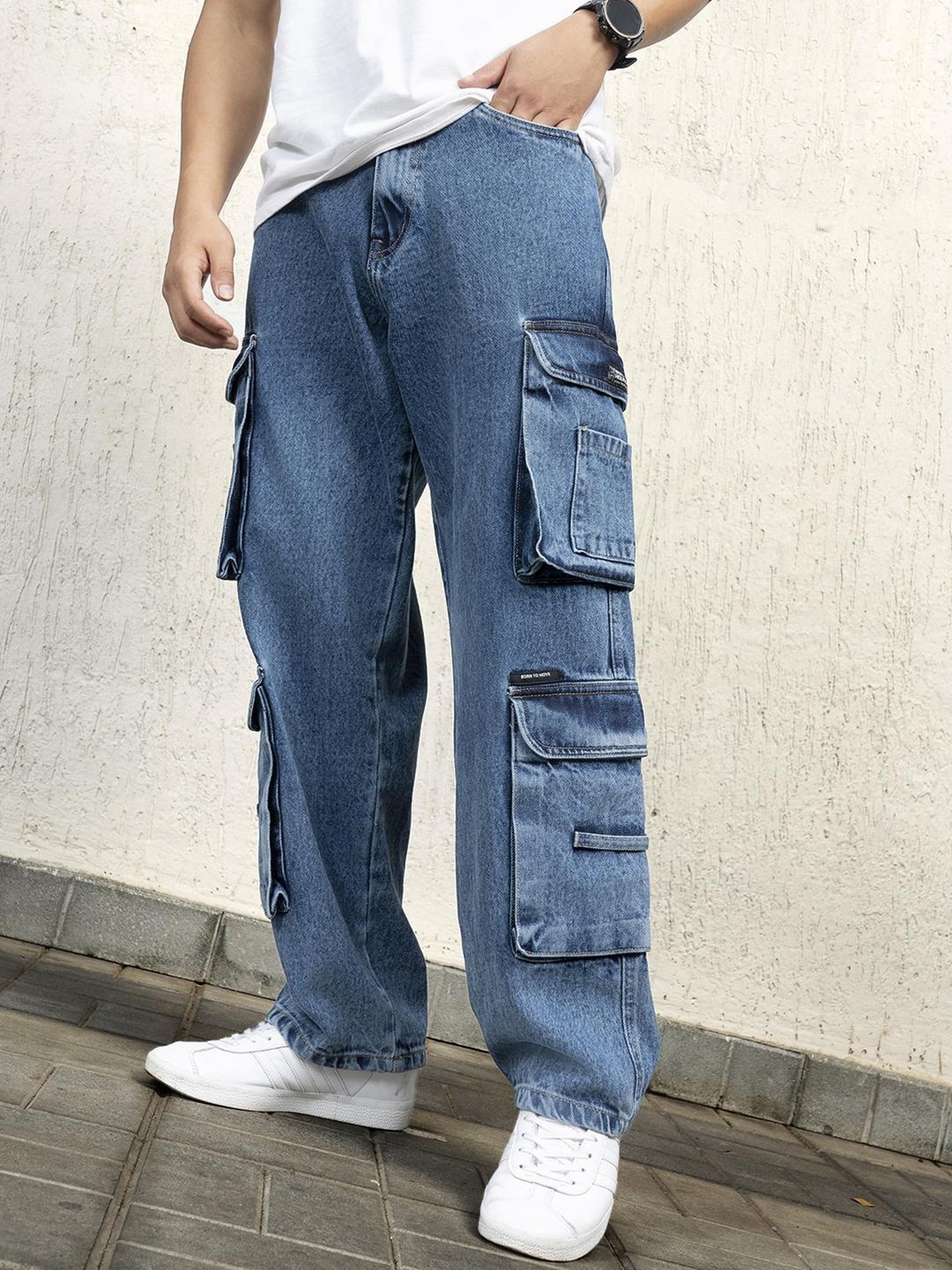 Hubberholme Men Cotton Long Sleeves Oversized Checked Double Pocket Shirt 159