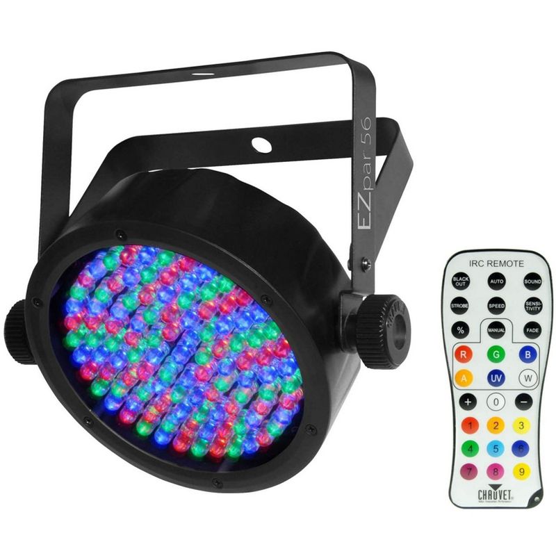 4) Chauvet DJ EZpar 56 Wireless DMX SlimPar RGB Wash Light LED Lighting Effects