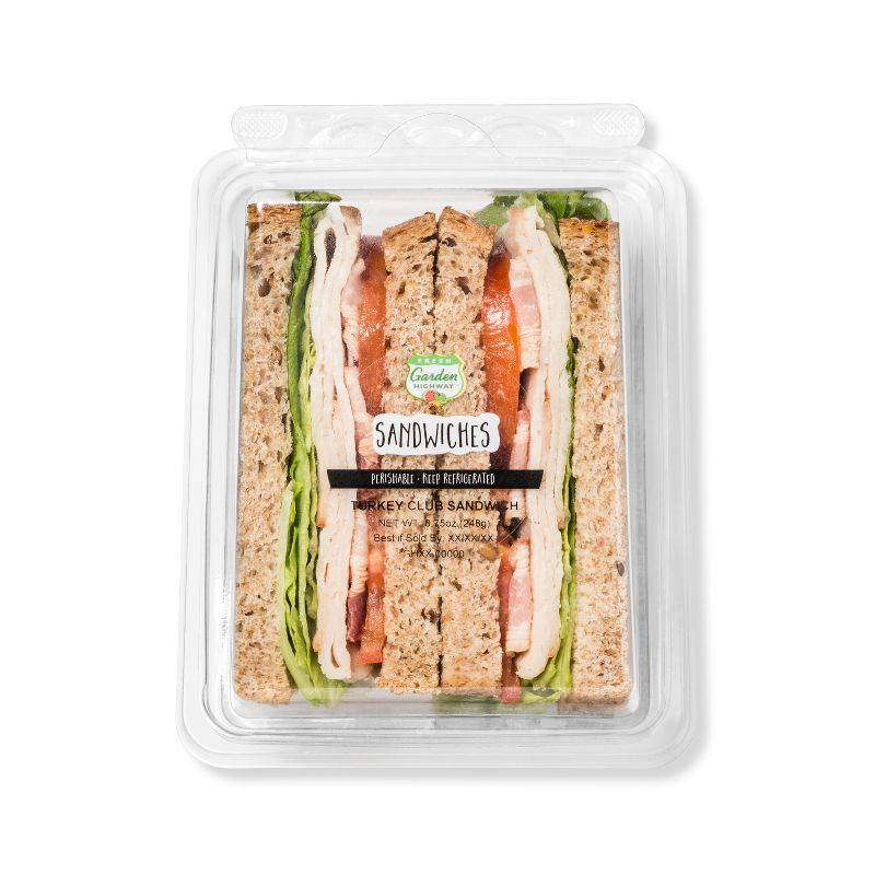 Fresh Garden Highway Turkey Club Sandwich - 10.25oz