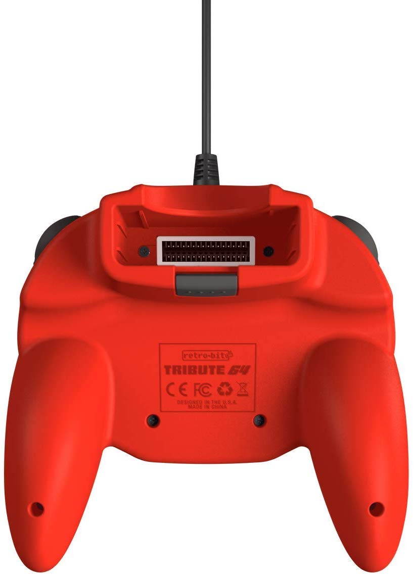 Retro-Bit Tribute N64 USB Controller for PC/Mac, Nintendo Switch - Red NEW