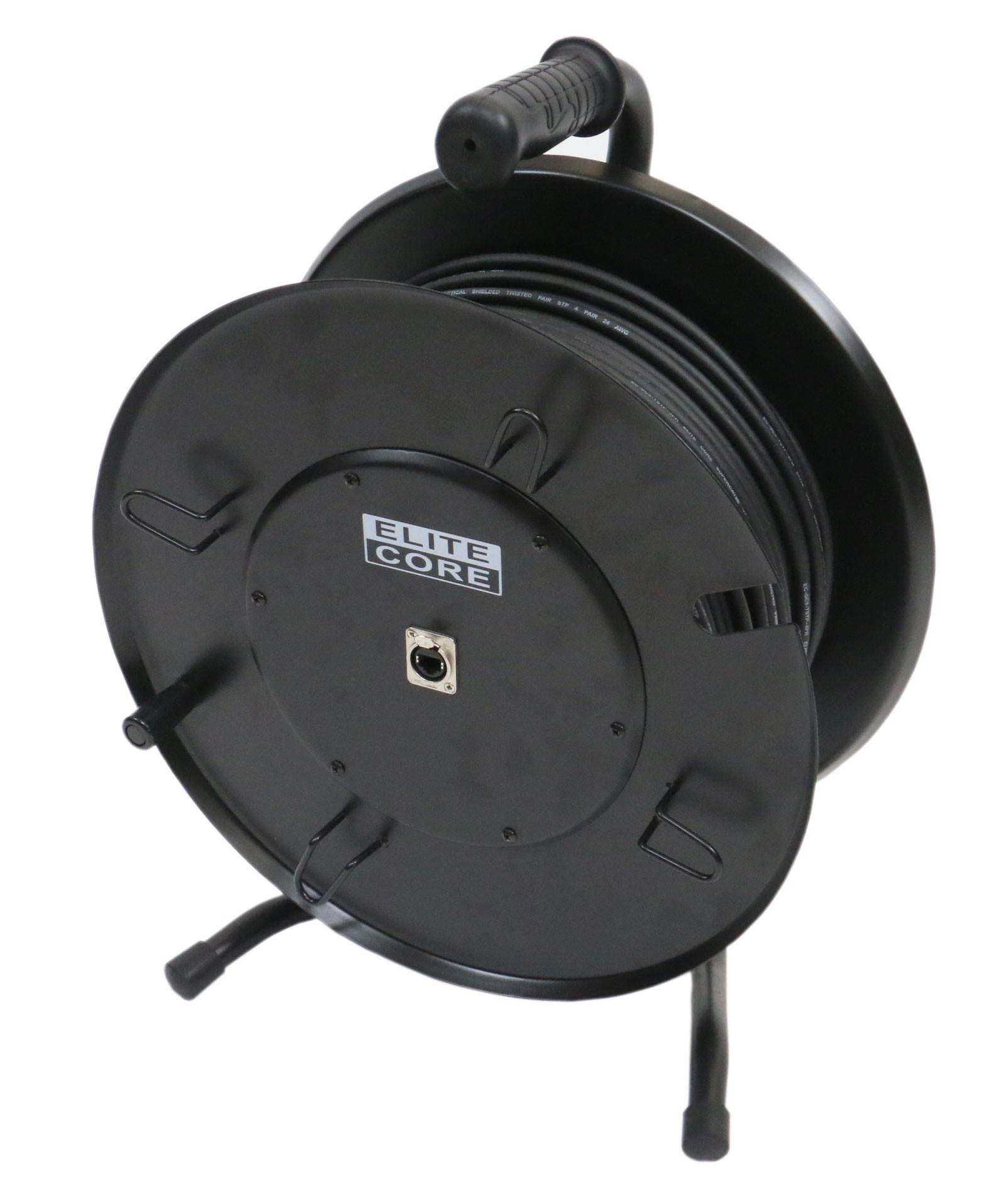Elite Core 200' ft Converta-Shell Shielded Ethercon RJ45 CAT5E Cable Reel Snake