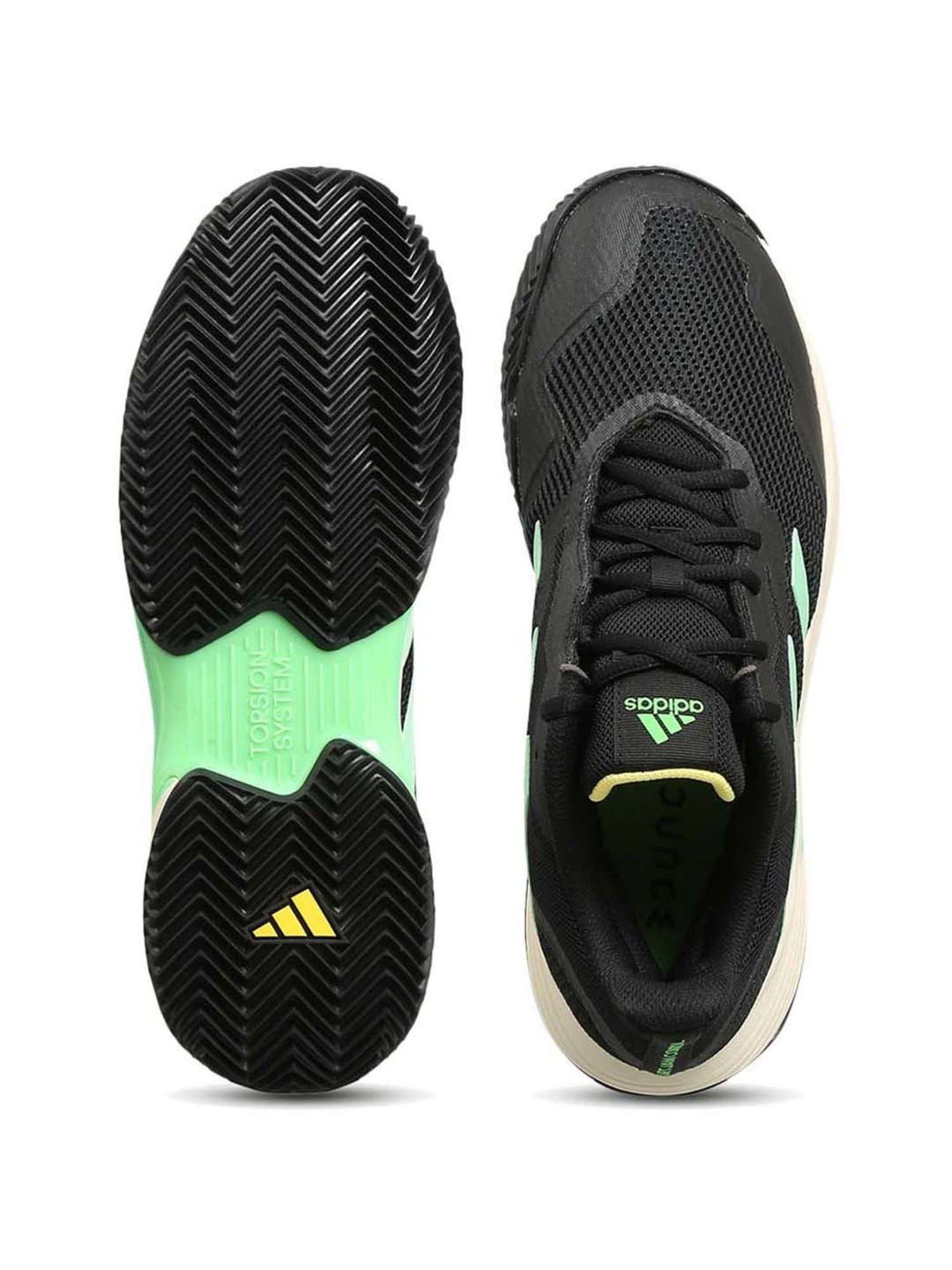 Adidas Men's Courtjam Control Clay Black Tennis Shoes