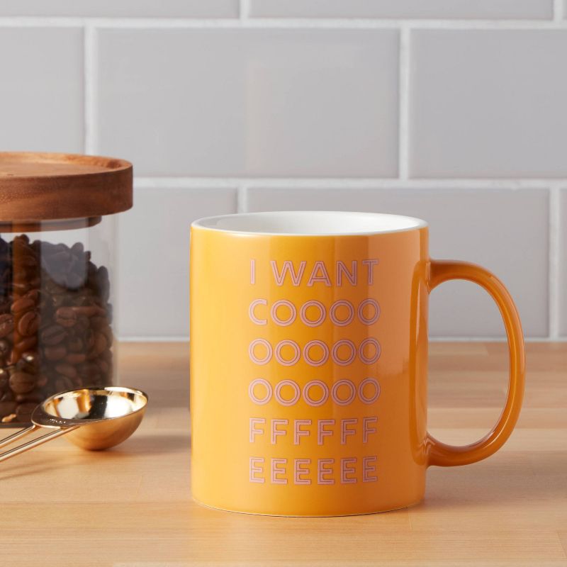 15oz Stoneware I Want Coffee Mug - Room Essentials™