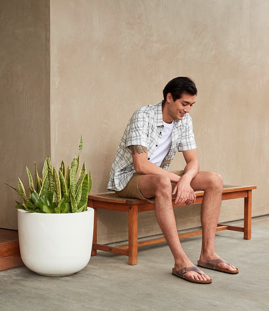 Birkenstock Men's Como Leather Thong Sandals