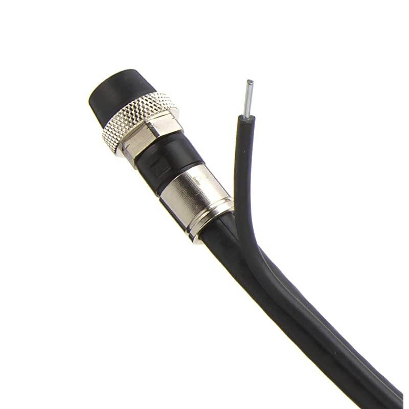 Black RG6 with Messenger Digital Coaxial Cable Shielded PVC Jacket FIRE Rated UL CATV RoHS 75 Ohm RG6 Digital Audio Video Coaxial Cable with Premium Metal Compression F-Connectors