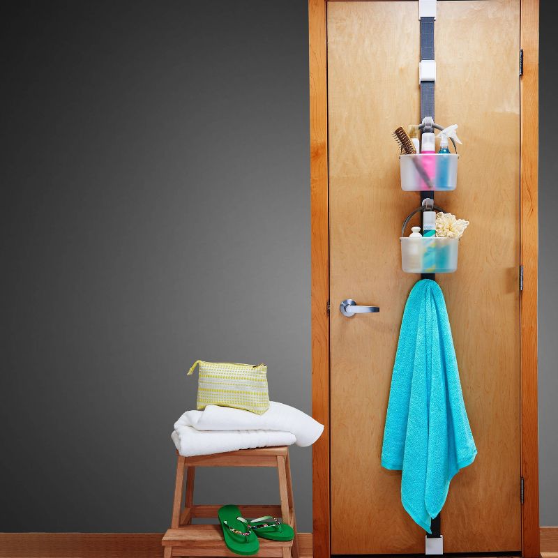 Hanging Door Caddy System Frost/Gray - Madesmart