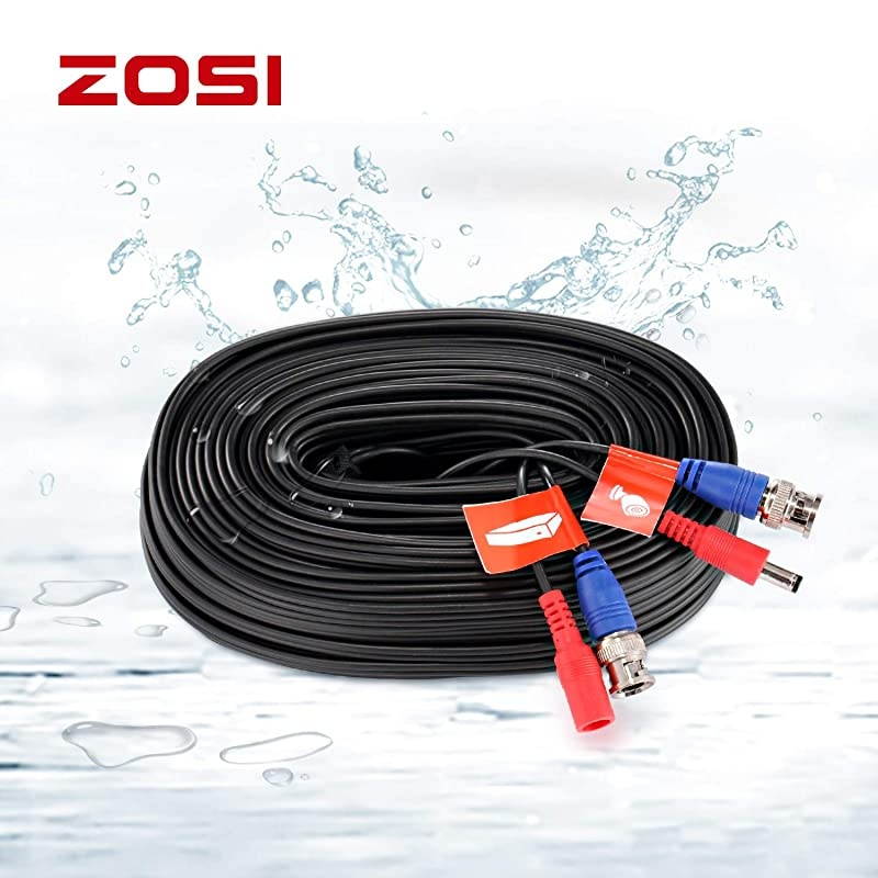 2 10M 33ft Allinone BNC Video Power Cables BNC Extension CCTV Cord for Security Camera dvr Wire System 2 Pack Black with BNC RCA Connector