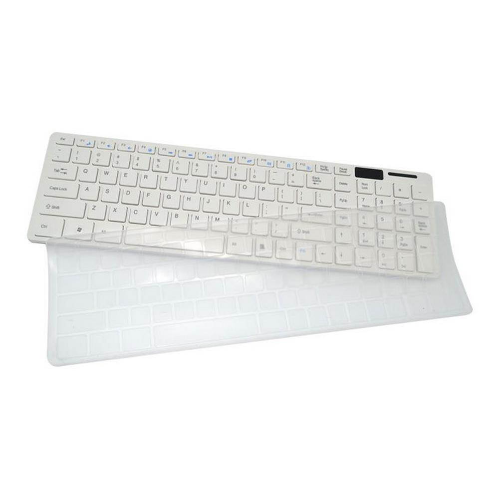 axGear Wireless 2.4G Keyboard Mouse Combo Slim For Desktop Laptop PC White