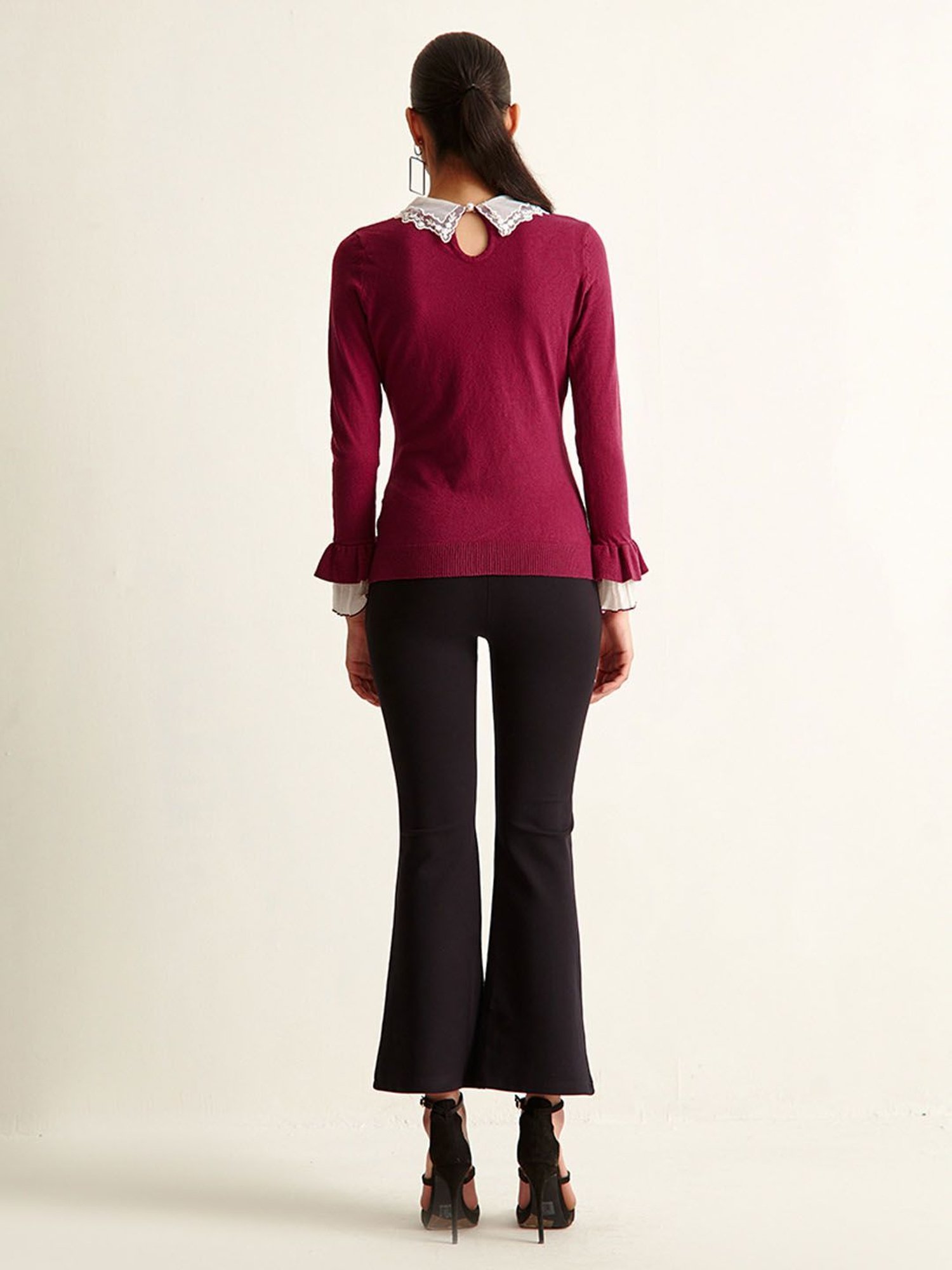 Cover Story Wine Regular Fit Pullover
