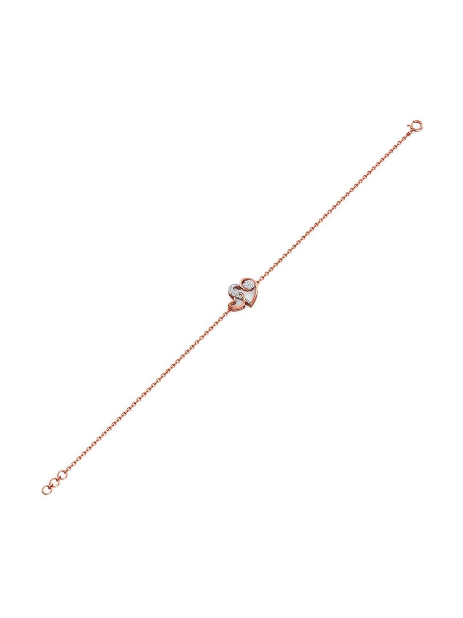 Joyalukkas Pride 18k Rose Gold & Diamond Bracelet for Women