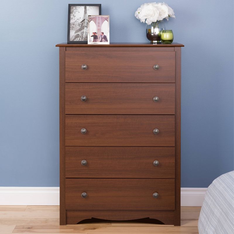 Monterey Vertical Dresser Cherry - Prepac