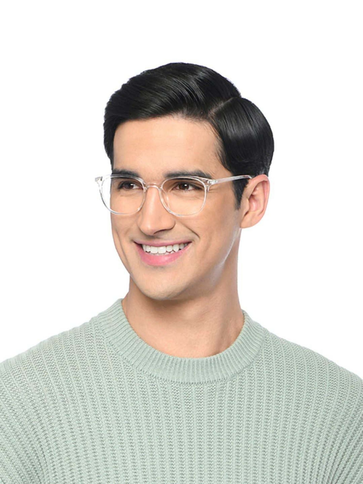 Lenskart Blu Transparent Oval Blue Light Protection Unisex Reading Glasses