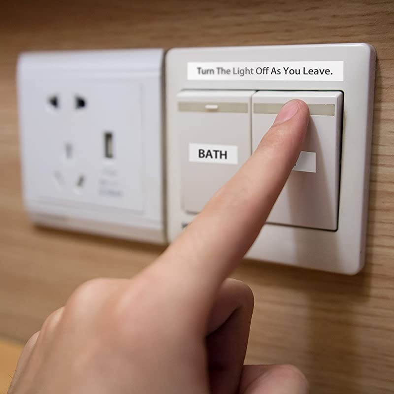 Compatible Color Tz Label Replace for Brother Ptouch Label Maker Tze Tape 12mm 047 Inch Laminated Black on WhiteClearBlue RedYellowGreen for Ptouch D200 PTD210 PTD400 PTD600 6P