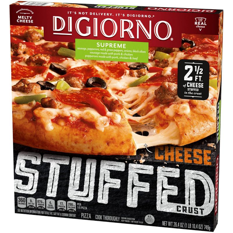 DiGiorno Cheese Stuffed Crust Supreme Frozen Pizza - 26.4oz