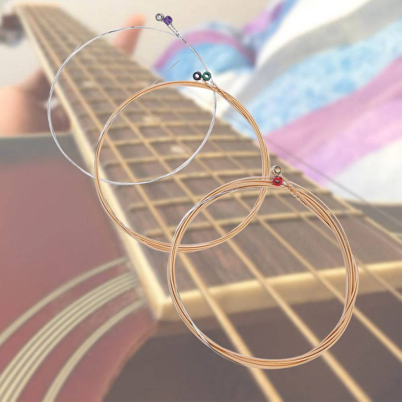 Fashion Hybrid Bronze String Carbon Steel Wire Acoustic Guitar Strings for Acoustic Guitar Music , EZ890(009 thin)