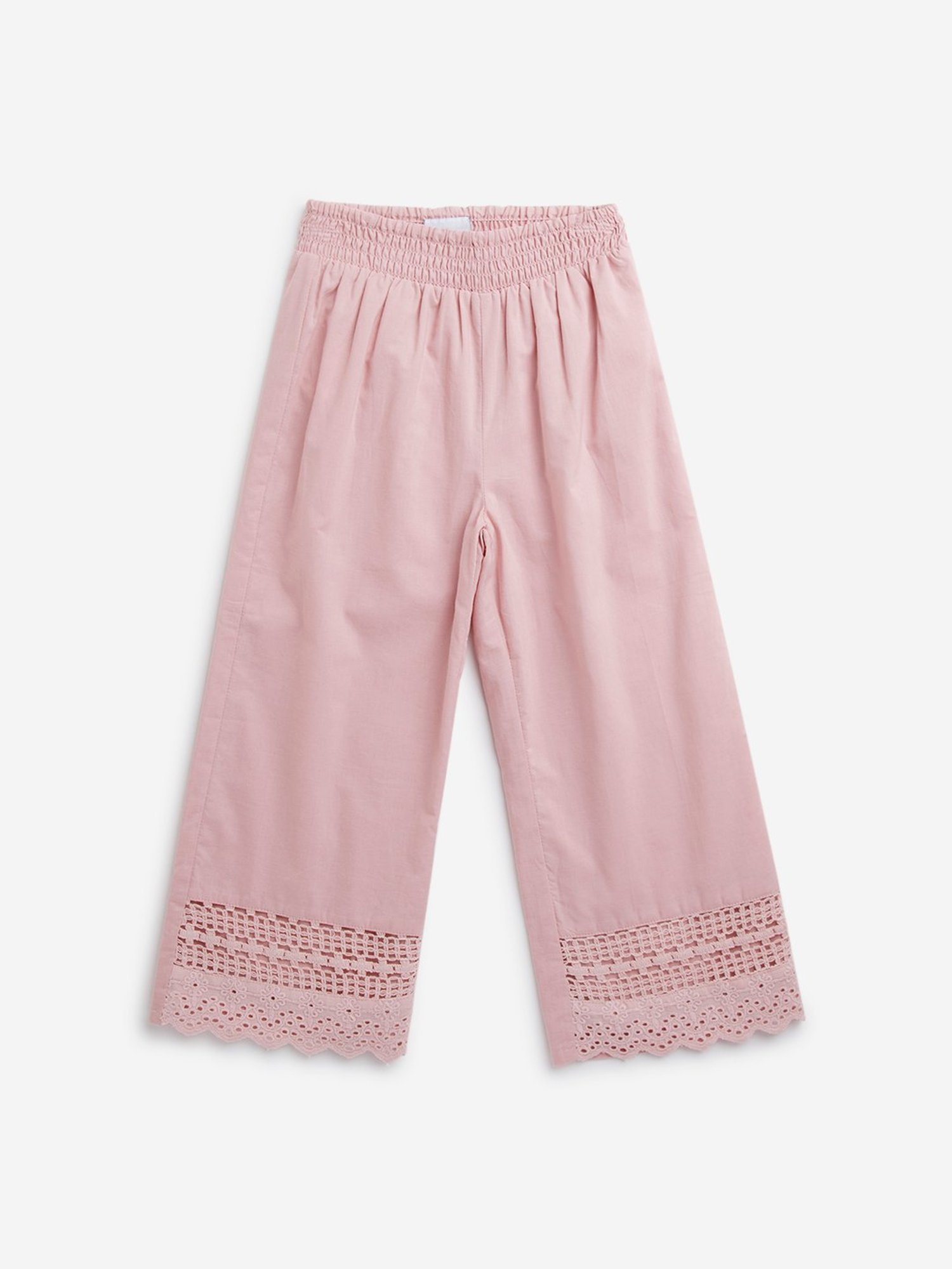 H by Hamleys Girls Pink Solid Joggers