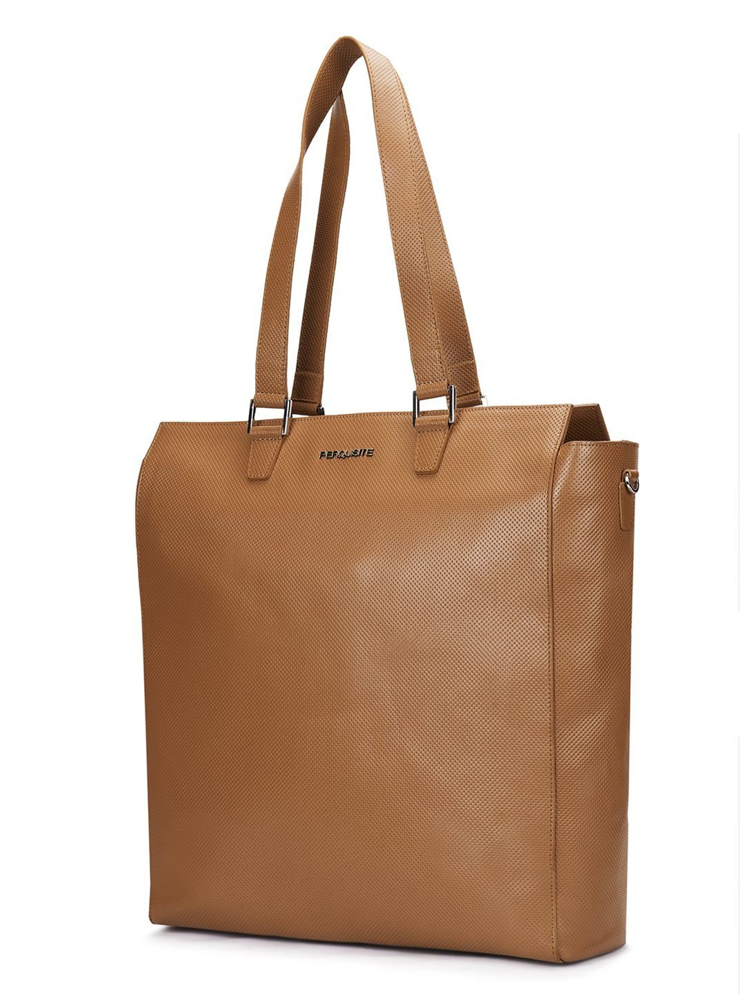 PERQUISITE THE GRACE Brown Solid Medium Tote Handbag