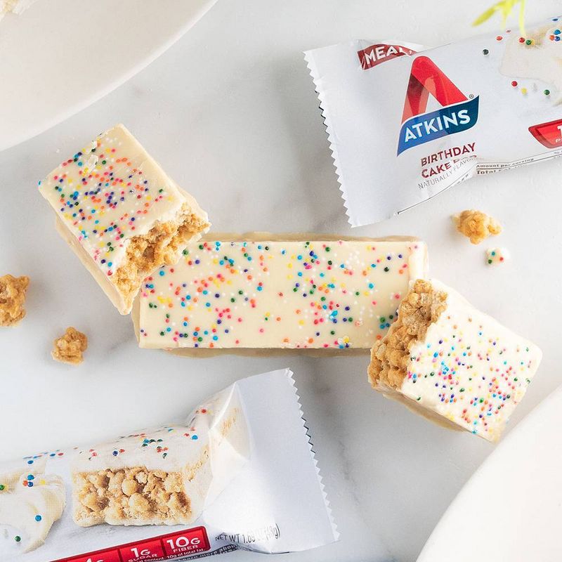 Atkins Birthday Cake Meal Bar - 5ct