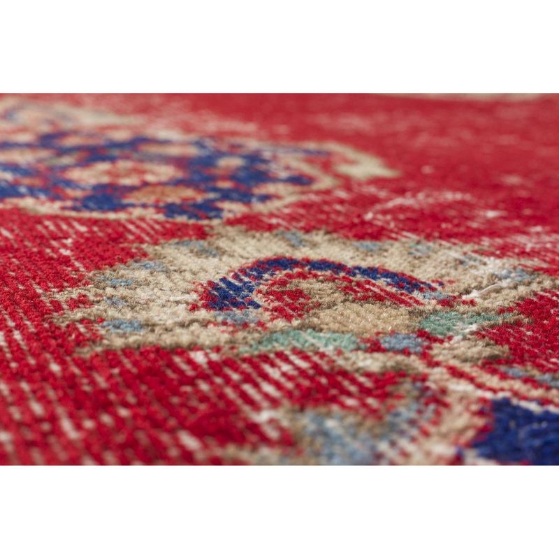 6'9"x10'4" Vintage One-of-a-Kind Fabrizia Rug Red - Revival Rugs