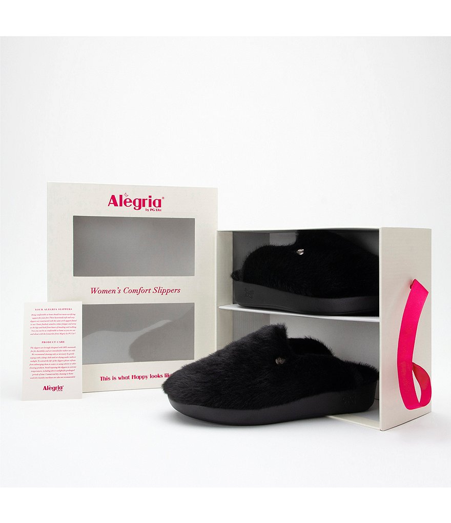 Alegria Leisurelee Faux Fur Shearling Slipper Clogs