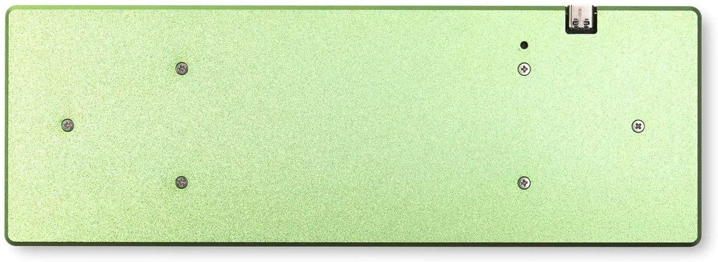 Drop Planck Mechanical Keyboard Kit V6 &mdash; DIY Compact 40% Ortholinear Layout, Kaihua Hotswap Sockets, Programmable PCB, USB-C, and Aluminum Case (High-Pro, Green)