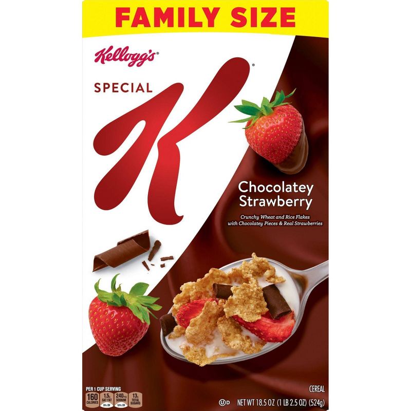 Special K Chocolate Strawberry Family Size Cereal - 18.5oz - Kellogg's