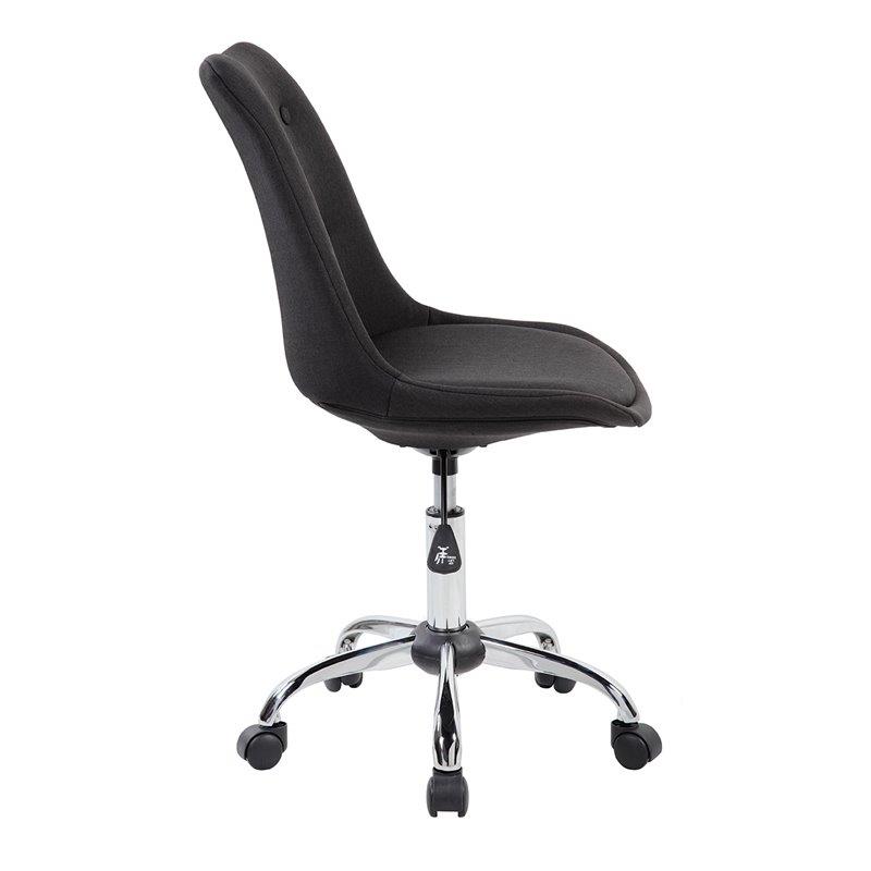 Techni Mobili Armless Desk Chair in Black