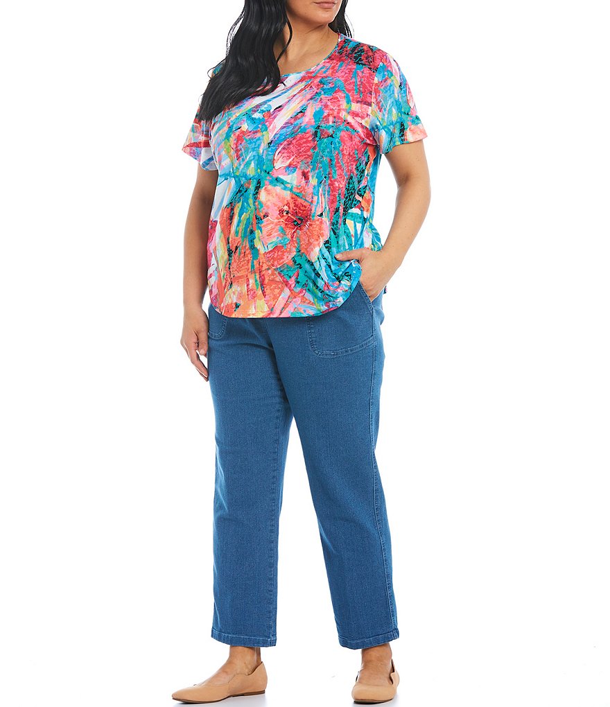 Code Bleu Plus Size Cropped Cargo Pants