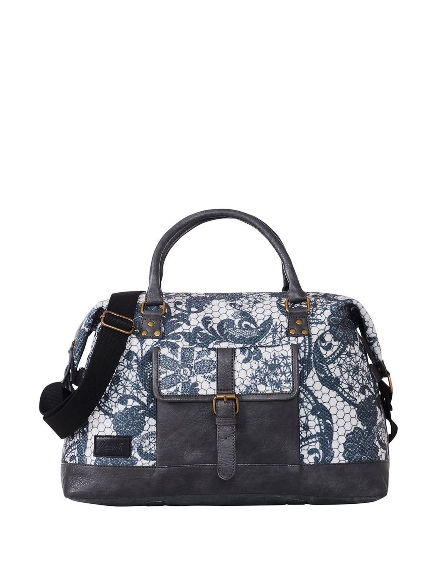 Mona B Grey Large Duffle Bag