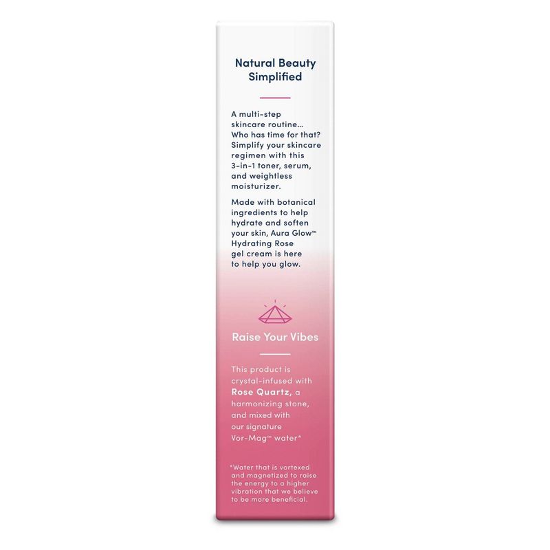 Heritage Store Aura Glow Gel Cream - Hydrating Rose - 1.7oz