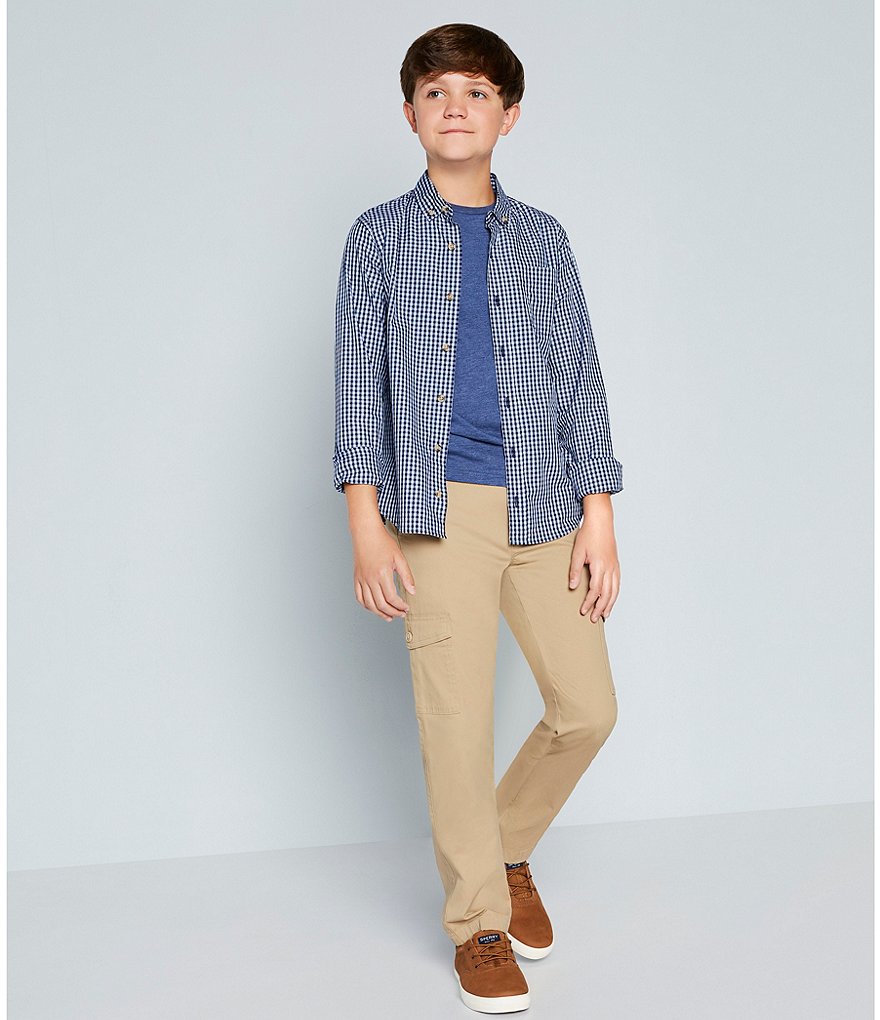 Ed-a-Mamma Kids White Striped Full Sleeves Shirt