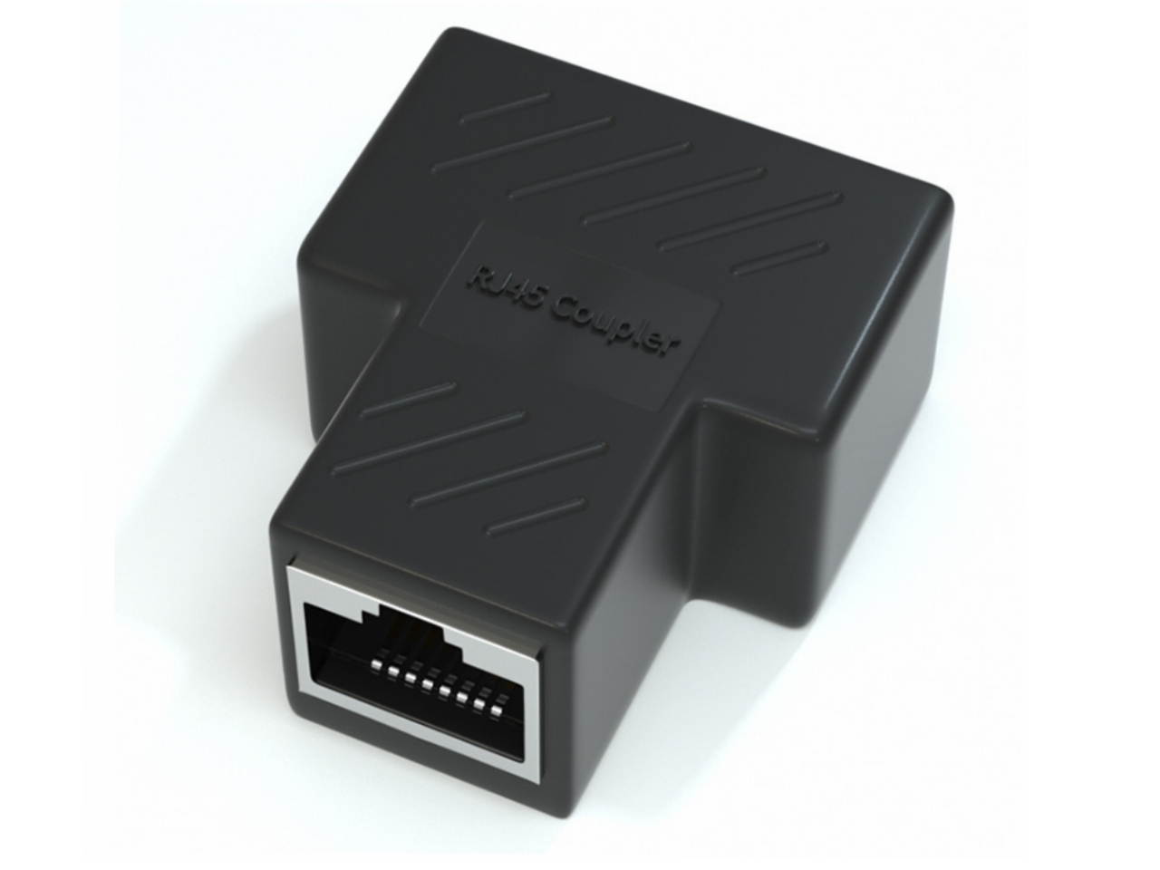 ZVVN Ethernet Splitter 1 to 2 Adapter, RJ45 Splitter Network Adapter 1 Female to 2 Port Female CAT 5/CAT 6 LAN Splitter Ethernet Socket Connector 8P8C Extender with PCB Board Inside