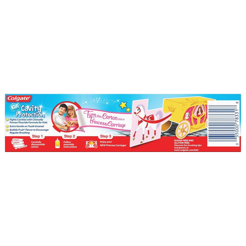 Colgate Kids Toothpaste with Cavity Protection & Fluoride - Bubble Fruit - 4.6oz