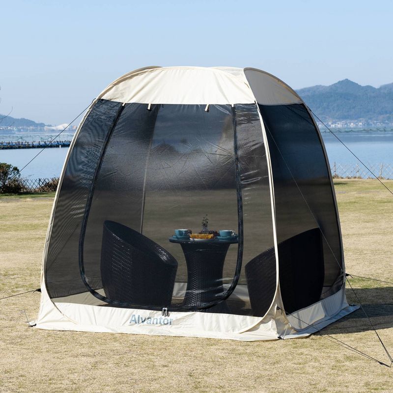 6'X6' Outdoor Instant Pop-Up Screened Tent - Alvantor