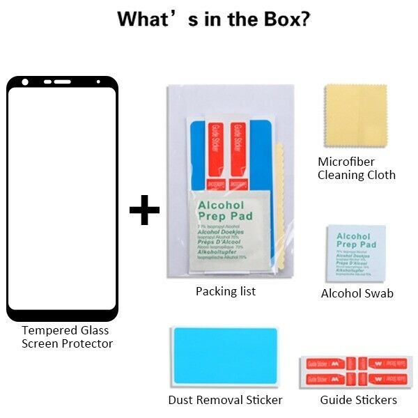 LG Stylo 5 - Full Coverage Tempered Glass Screen Protector/Black